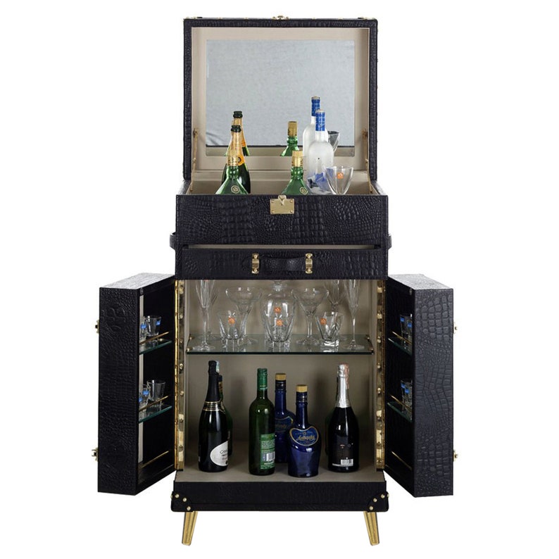 Home Mini Bar / Genuine Leather Bar / Etsy