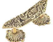 Handmade Kali Maa Idol Bronze Door Drawer Pulls Artistic Vintage Antique Dresser Cabinet Handles Handcrafted