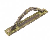 Handmade Artistic Royal Design Brass Decorative Dresser Drawer Handles Vintage Door Cabinet Pulls Handcrafted