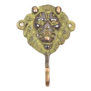 Handmade Black Lion Solid Brass Wall Hooks Hanger Holder/Coat Hangers Hooks /Keys Hangers Hooks/Clothes Hooks Hanger