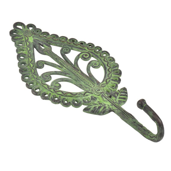 Handmade Brass Artistic Vintage Antique/golden Leafy Wall Hooks  Hangers/coat Hooks Hangers/keys Hangers Hooks/clothes Hooks Hangers 