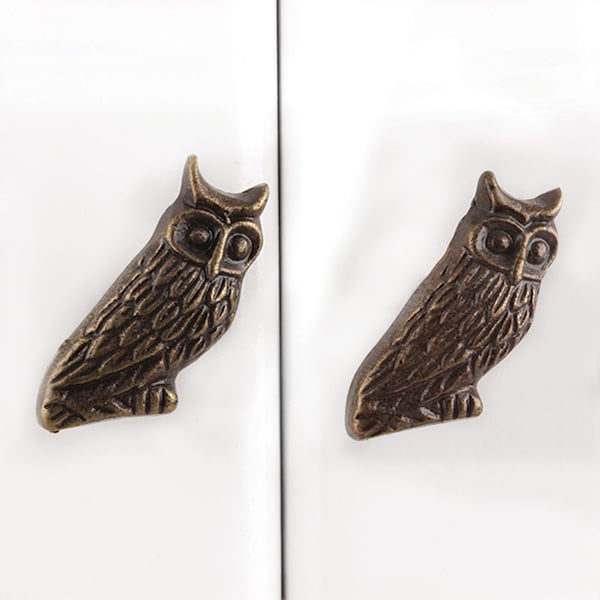 Antique Owl Drawer Pulls Etsy
