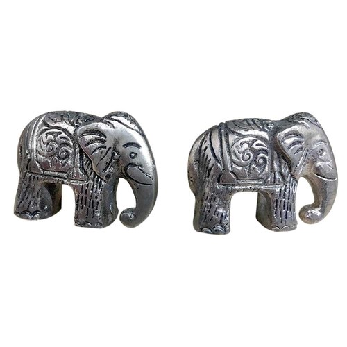 Handicraft Elephant Silver Aluminium Artistic Drawer Door Etsy