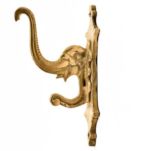 Handmade Brass Elephant Design Golden Wall Hooks Hanger/Coat Hooks Hangers/Keys Hangers Hooks/Clothes Hooks Hangers