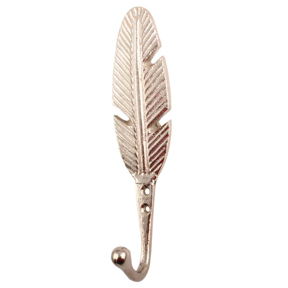 Handmade Silver/antique Feather Wall Hooks Hangers/ Coat Hooks Etsy