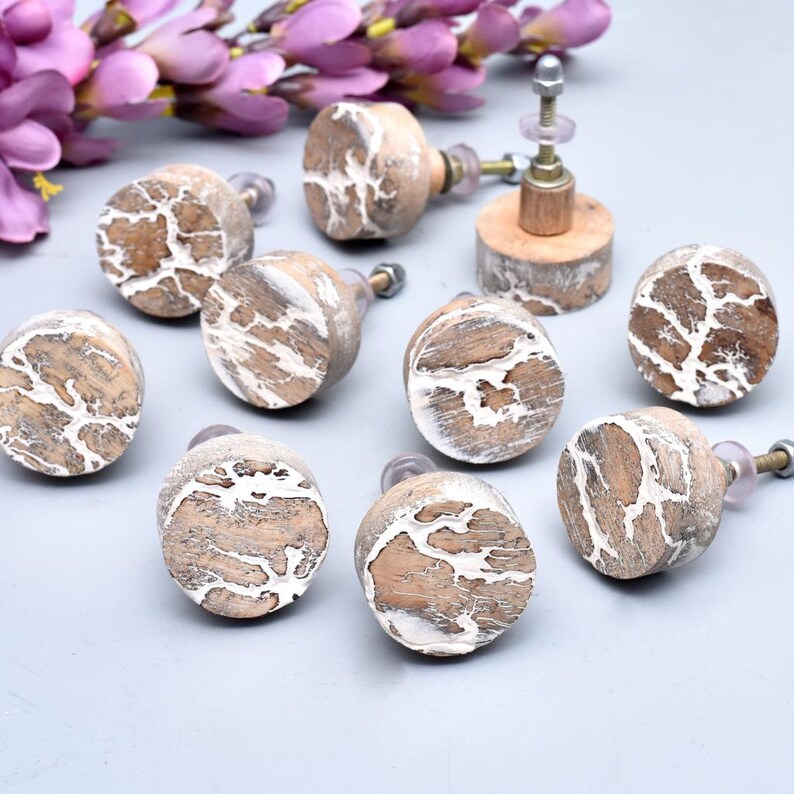 Wooden Knobs Wood Drawer Pulls Drawer Knobs Etsy