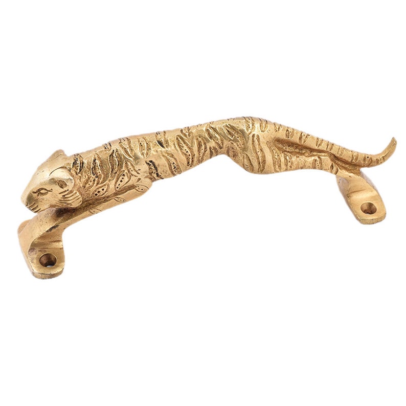 Handmade Brass Jaguar Golden/Antique Drawer Vintage Door Wardrobe Handles Handcrafted Cabinet Dresser Furniture Pulls 