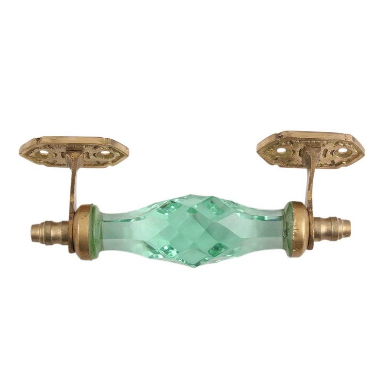 Handmade Glass Door Handles TurquoiseMintBluePurpleAmber Drawer Artistic Vintage Dresser Cabinet Pulls Designer Handcrafted New