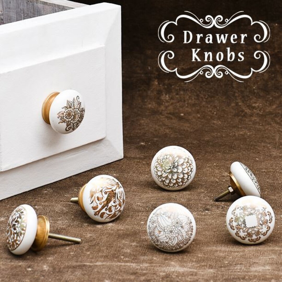 Gold Knobs Gold Knobs Boho Golden Knobs Unique Knobs for Door