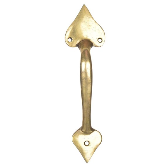 Handmade Brass Plain Vintage Golden Door Drawer Handles Design Etsy