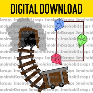 Mine Train Layout SVG