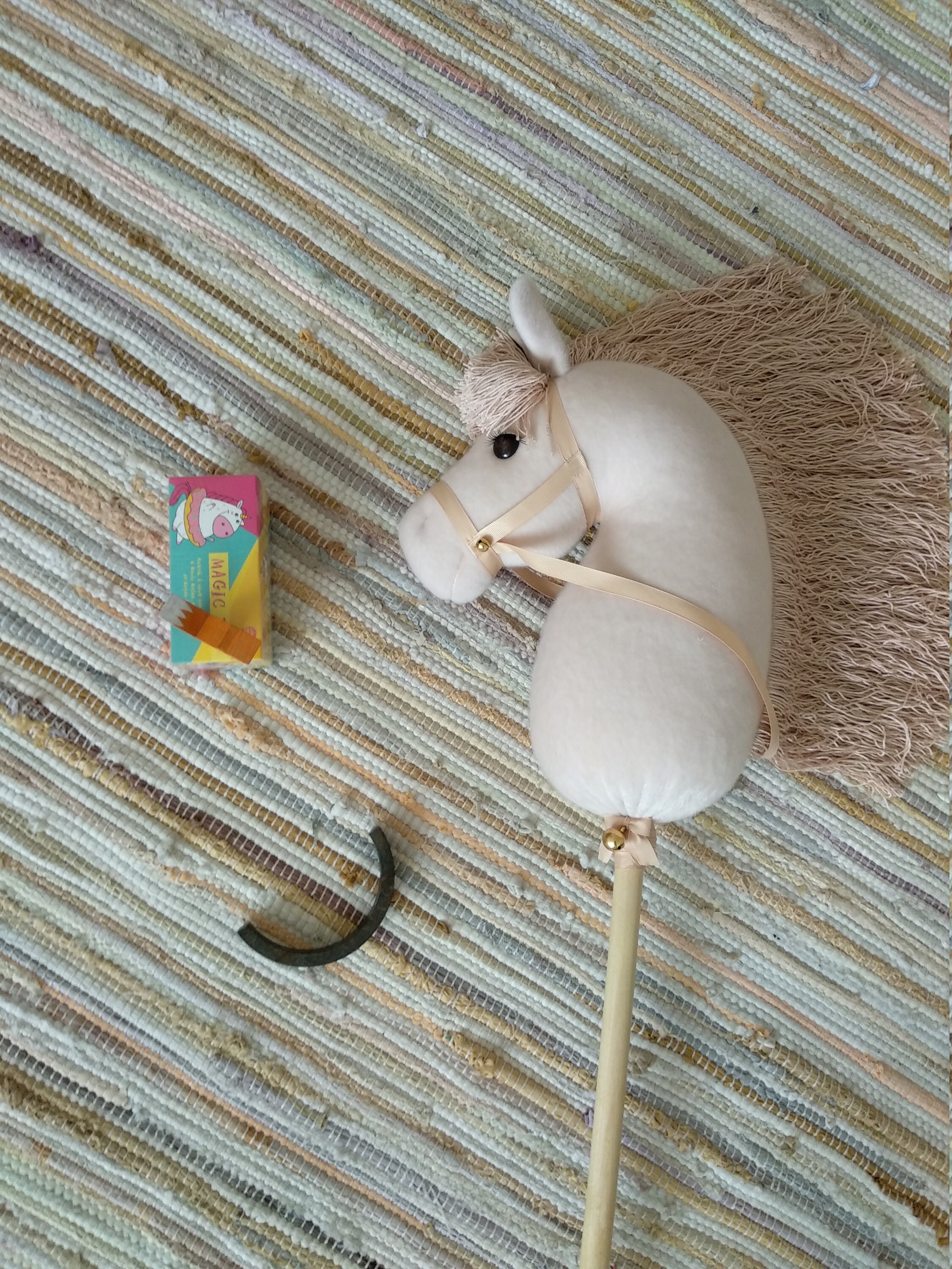 Hobby Horse Head on Stick for Children Ride With Reins and Etsy