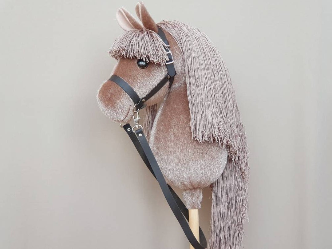 Hobby Horse Head on Stick With Removable Leather Bridle and Etsy