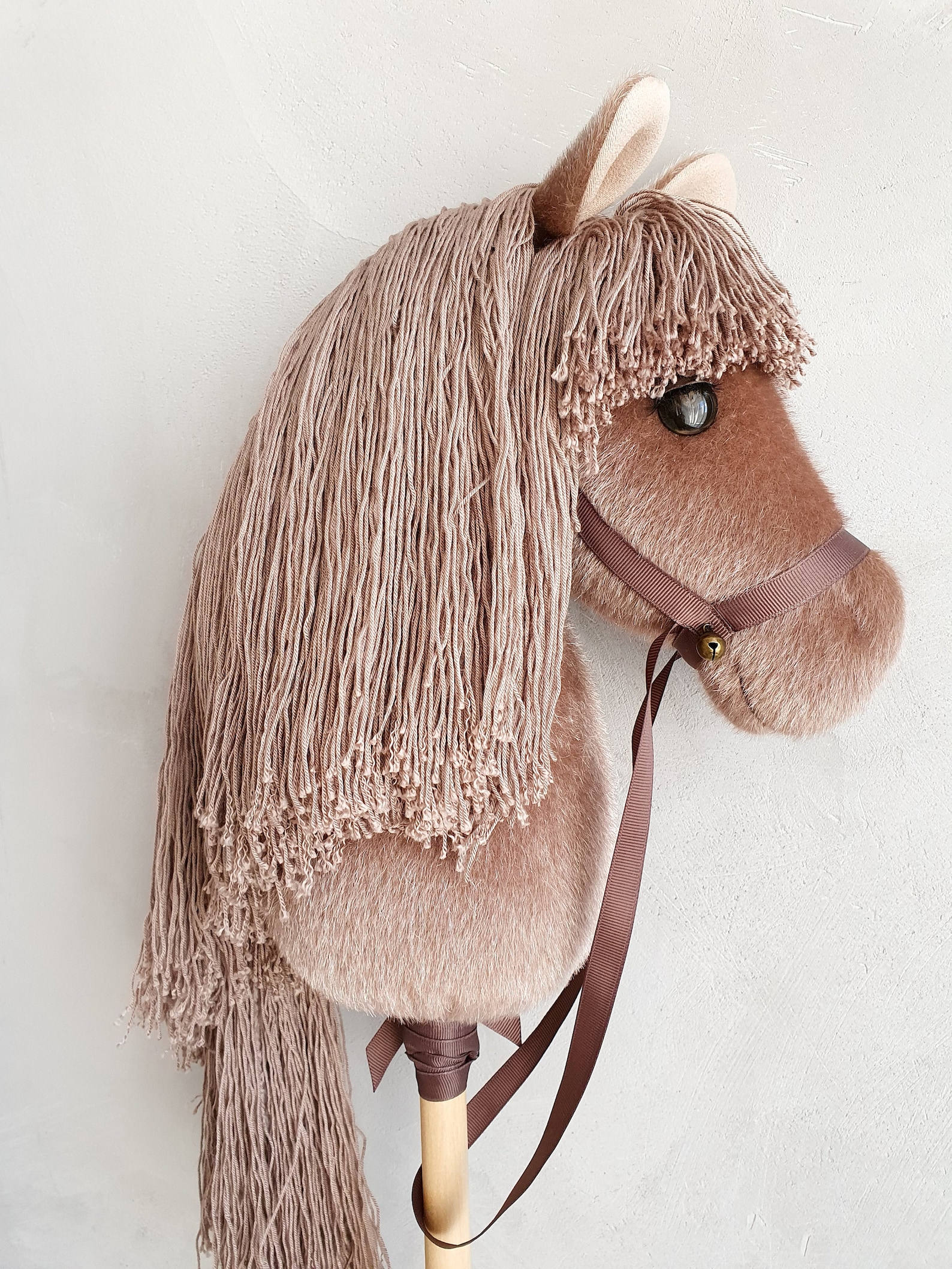 Hobby Horse Head on a Stick for Children Ride on Outdoor/indoor Playing