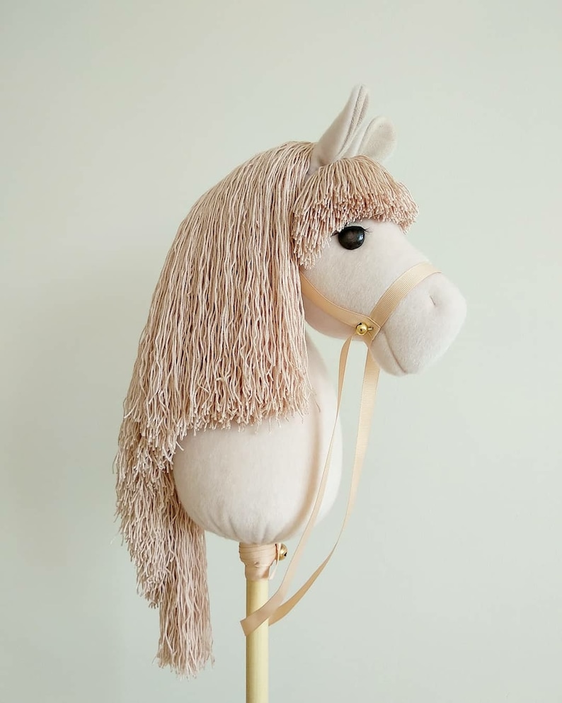 Hobby Horse Head on Stick for Children Ride With Reins and Etsy