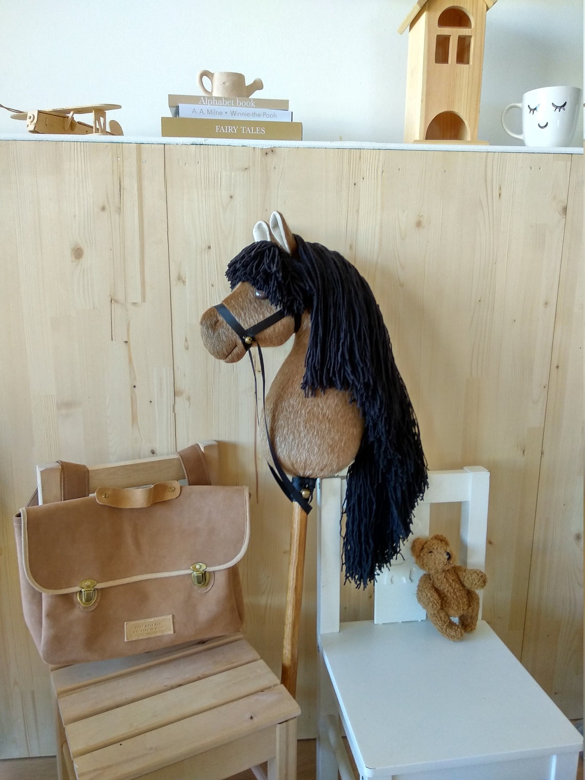 Hobby Horse Head on Stick for Children Ride on With Bridle and Etsy