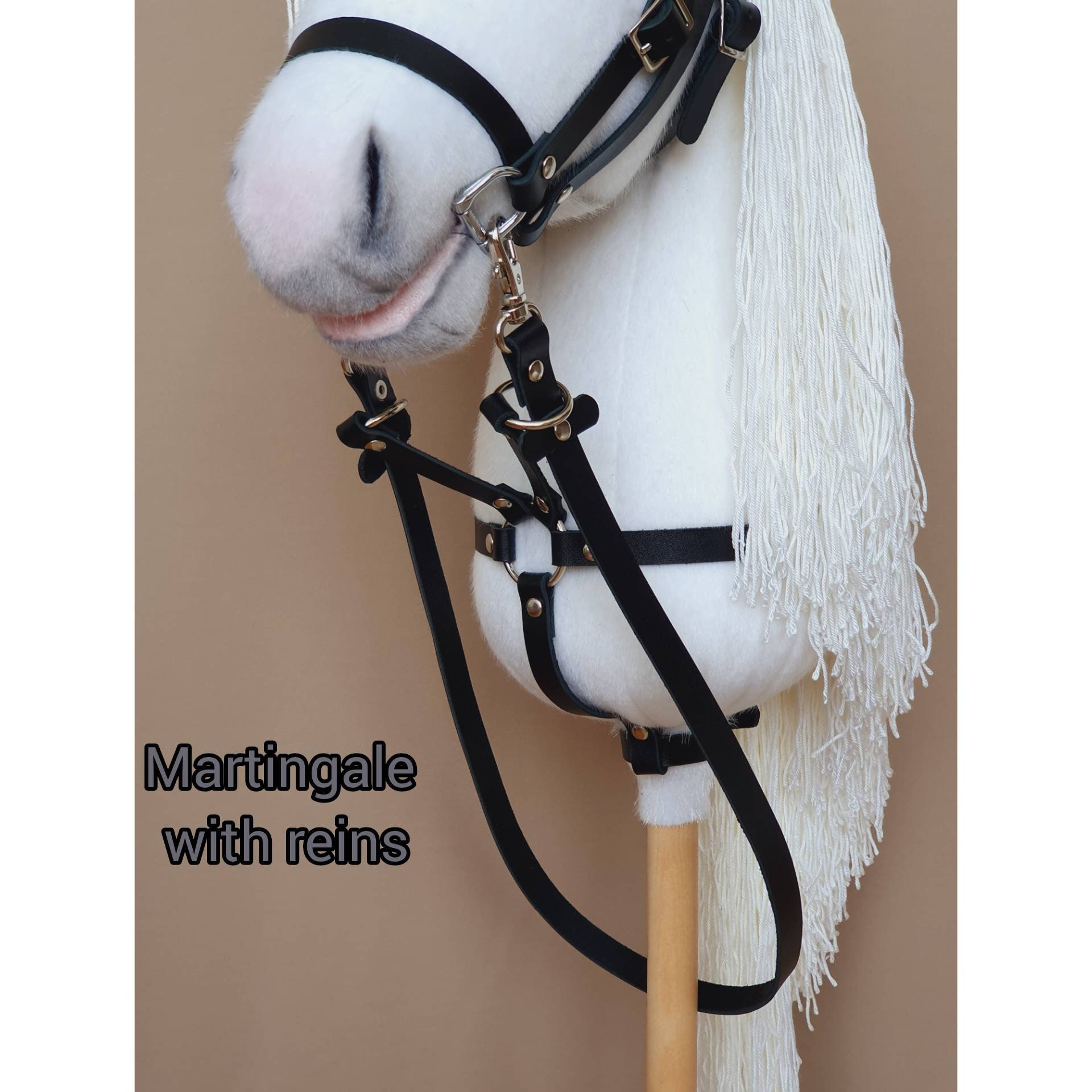 Mexican Bridle Reins for Hobby Horse, Tack Set for Hobbyhorse
