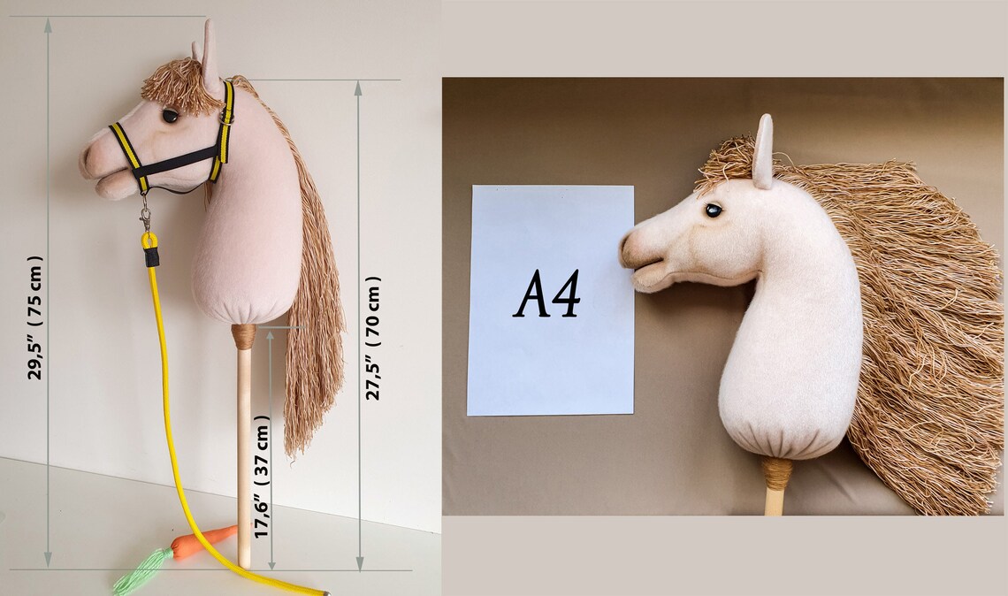 Hobby Horse On A Stick  Serie Professionale Competizione Pancetta E Redini Inclusi Peluche Bastone Rimovibile Per Viaggio Caratteristiche Realistiche Di Alta Qualita Fatto A Mano 552225
