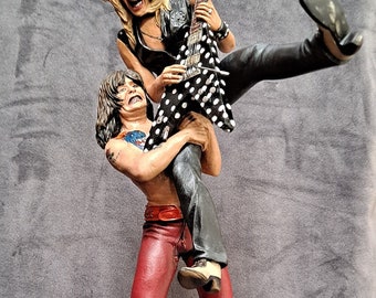 【利益還元祭】開催中!今年最後の大セール Ozzy Osbourne Randy Rhoads Tribute Figure Handpainted Resin 芸能人、タレント