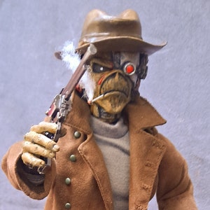 Iron Maiden Inspired Stranger Eddie 12" Figure. Future Past figurine. Approx 1/6 Scale Custom Statue. Sculpted and hand painted Eddie Head