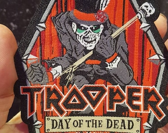 Rare New Iron Maiden Trooper Beer Mat Trooper Day of The Dead Rock Band