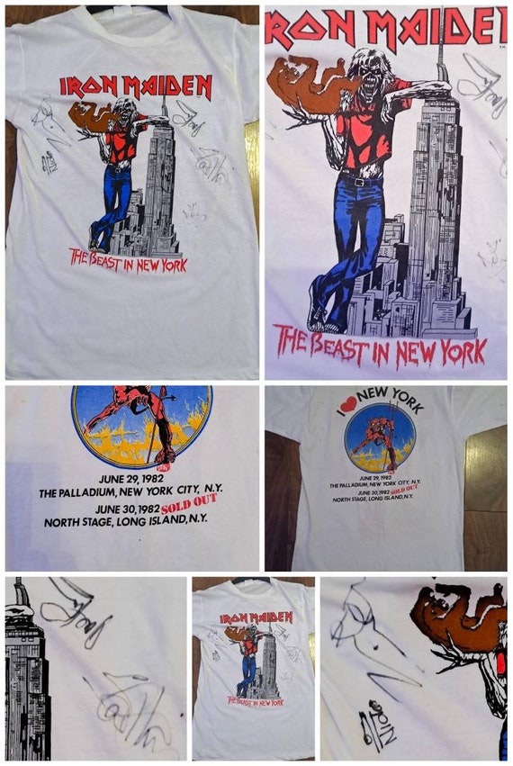 激レア！IRON MAIDEN Beast 1982年製 Vintage 新品 Original vintage 1982 Iron Maiden Beast On The Road Tour