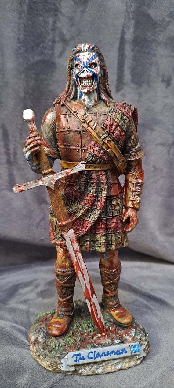 Iron Maiden Inspired Eddie Figure the Clansman. 7 Inch Resin