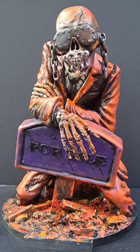 Megadeth Peace Sells Inspired Figure. 3D Printed Resin Figurine