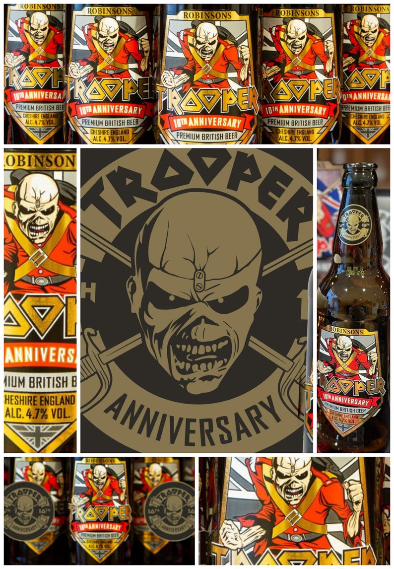 Iron Maiden Trooper Beer Tenth Anniversary 2023 Brand New Design Limited Edition Label Robinson's Brewery 2 UK bottles Sent Worldwide image 8