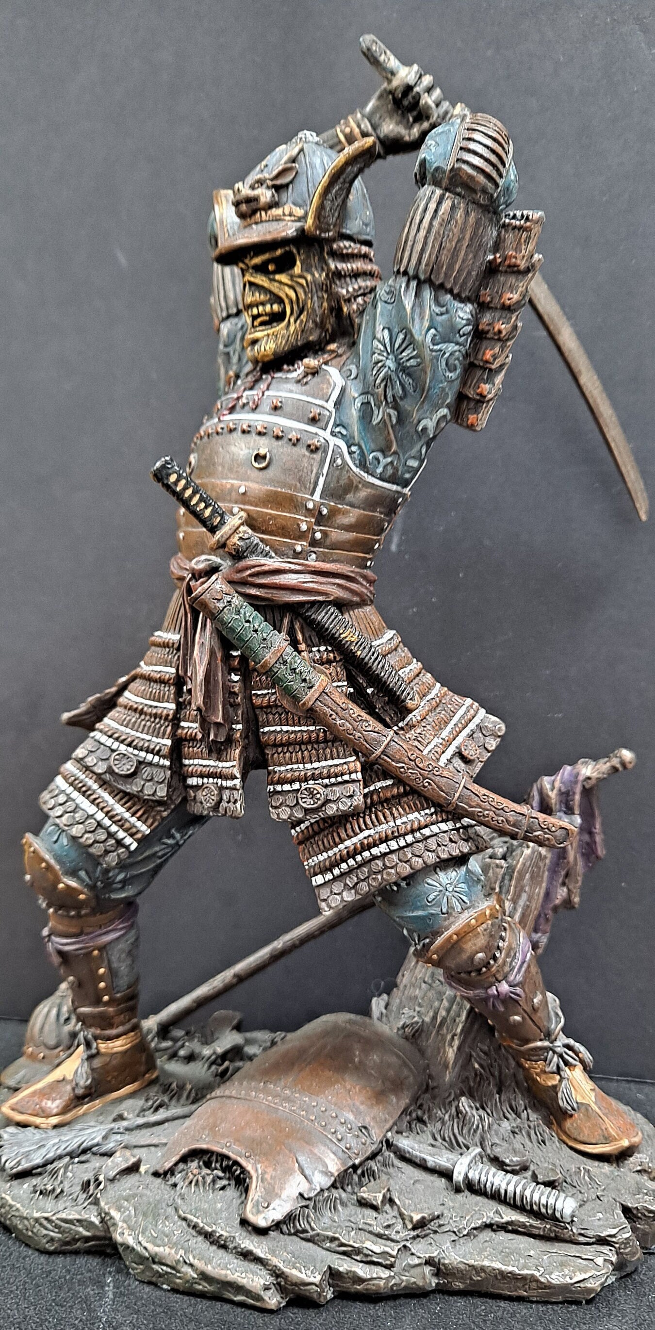 Iron Maiden Eddie Samurai Warrior Figure. Trooper Beer Sun and