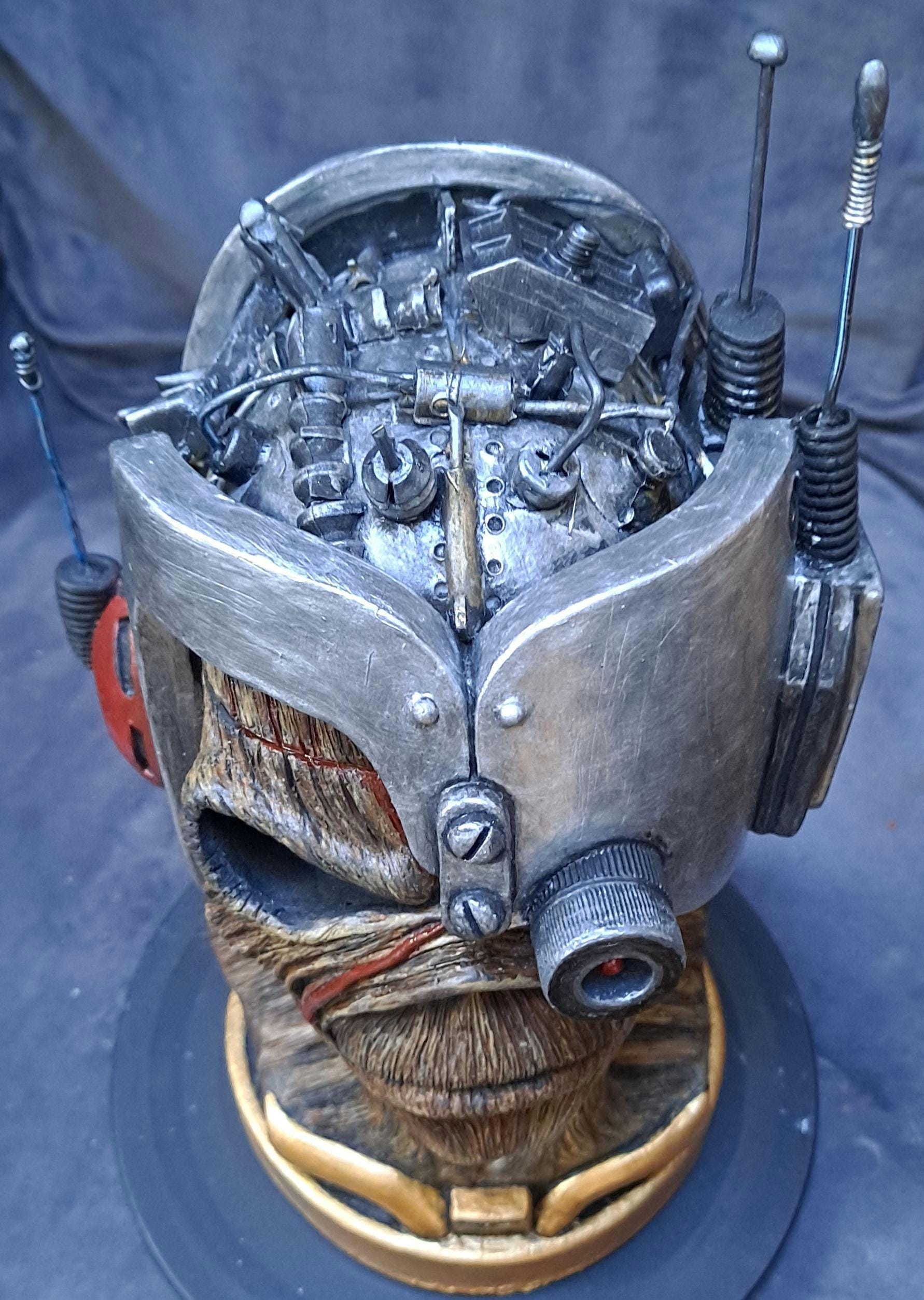 90s Ireland製 Hand Made Statue Iron Maiden Eddie Inspired Somewhere in Time Figure, Statue