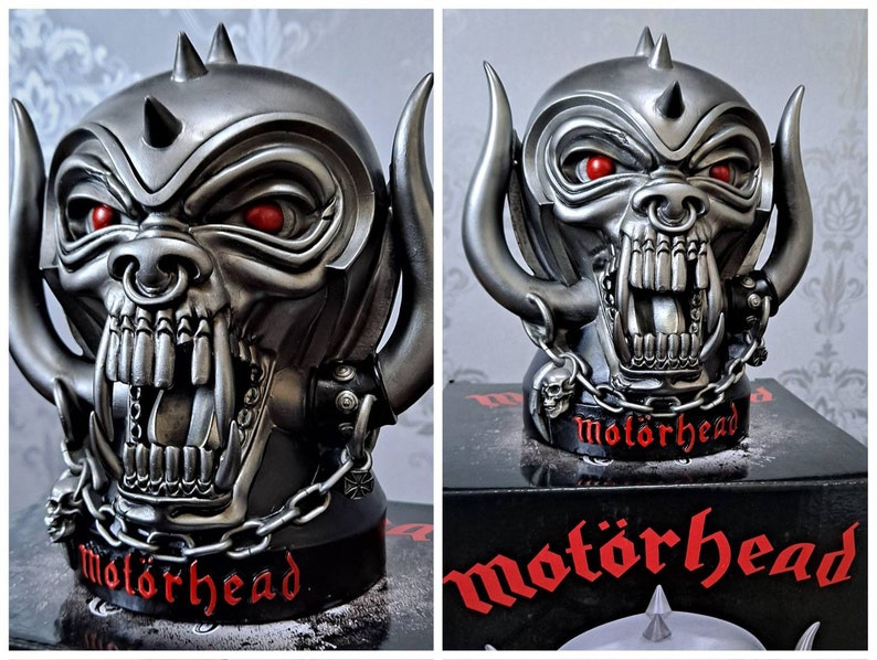 Motorhead Official Merchandise Warpig Snaggletooth Figurine, Bust. Stunning Detailed Figure. Stash Box. Display Box. Lemmy image 9