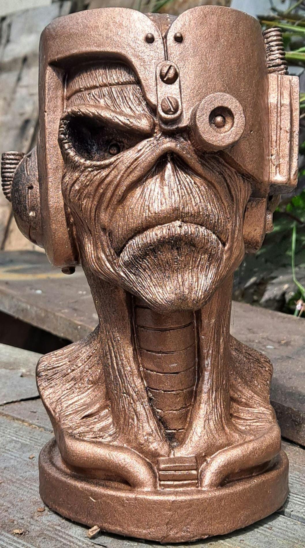 【メール便送料無料対応可】 in Somewhere Inspired Eddie Maiden Iron Time Statue Figure, 彫刻