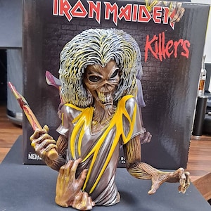 Iron Maiden Killers Official Handy Box. Eddie Figure Keys Stash Figure Bust Statue. Heavy Metal Music Gift Display Bust Figurine. Brand New