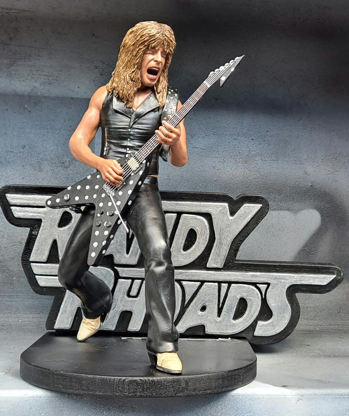 Randy Rhoads Tribute 8 Inch Figure Hand Painted Resin 1/10