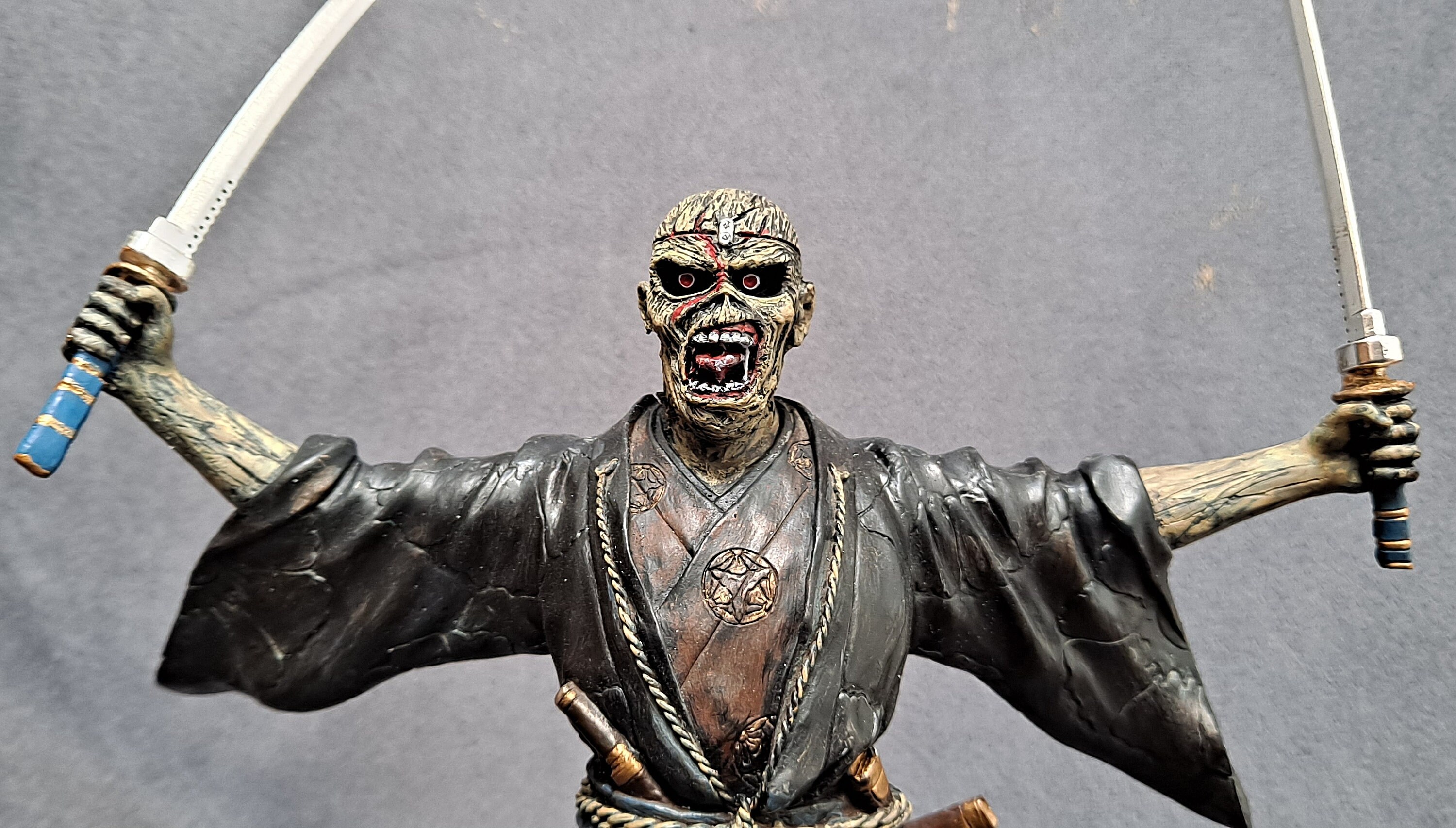 Iron Maiden Custom Eddie Samurai Sword Warrior Resin Figure
