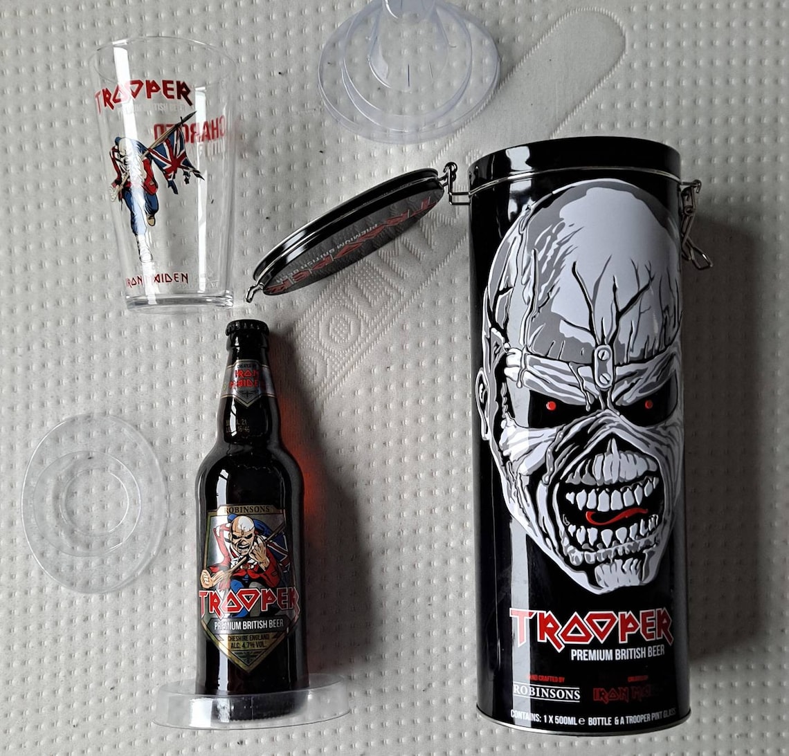 Iron Maiden Trooper Beer Official Collectable Tin With Bottle Etsy UK