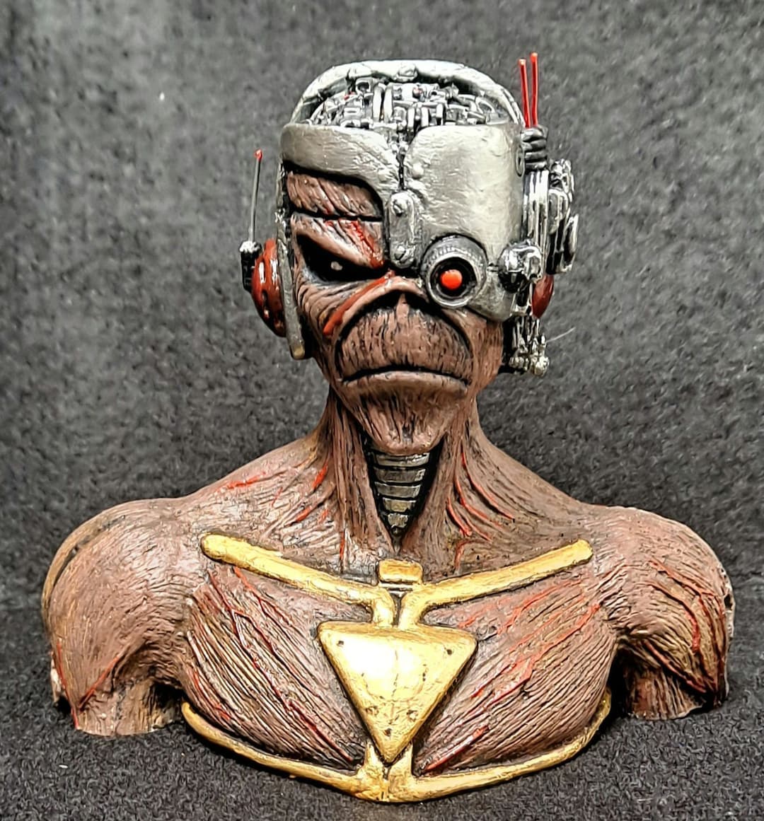 Iron Maiden Eddie Handmade Somewhere in Time. Figure, Bust