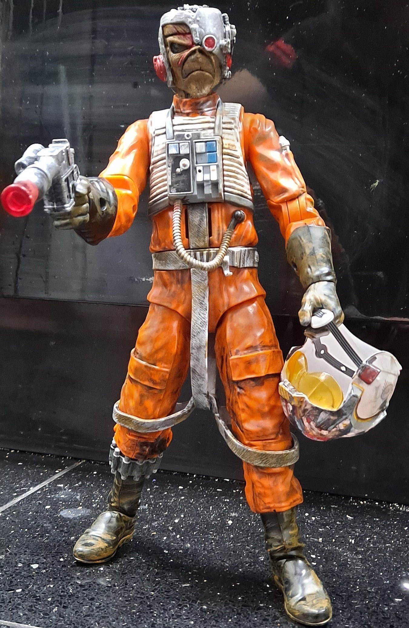 Iron Maiden Custom Made Handpainted Cyborg Eddie 13