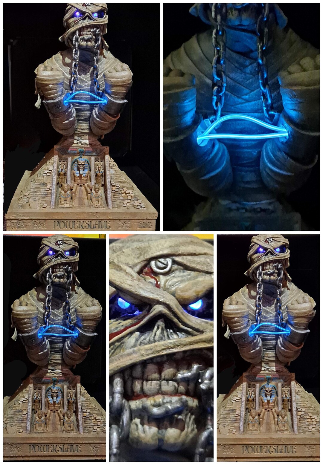 Iron Maiden Powerslave Pyramid Custom Eddie World Slavery Tour