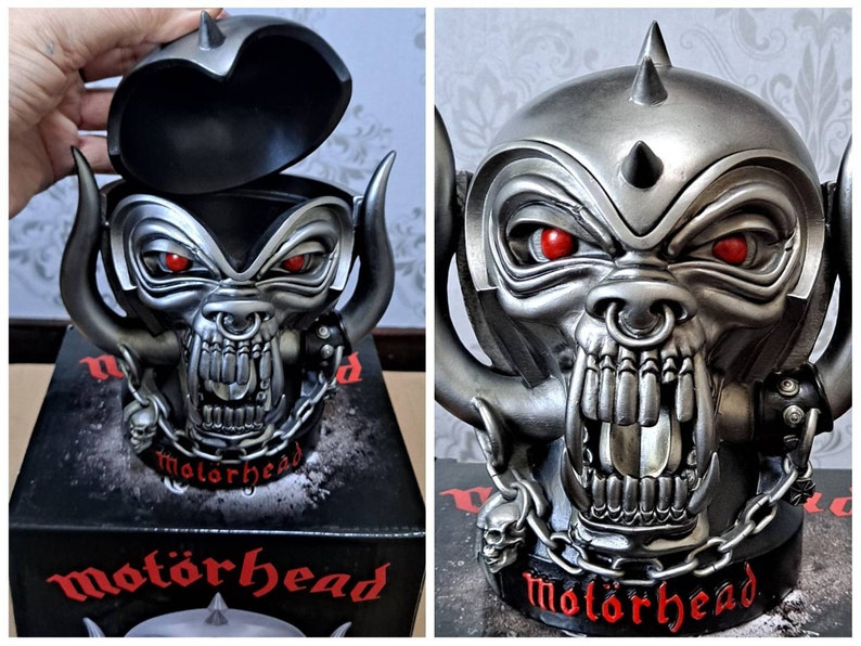 Motorhead Official Merchandise Warpig Snaggletooth Figurine, Bust. Stunning Detailed Figure. Stash Box. Display Box. Lemmy image 1