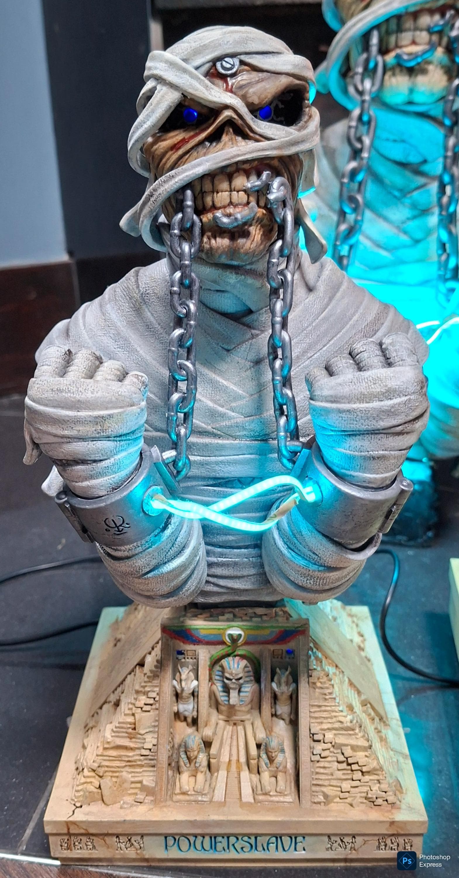 Iron Maiden Powerslave Pyramid Custom Eddie World Slavery Tour