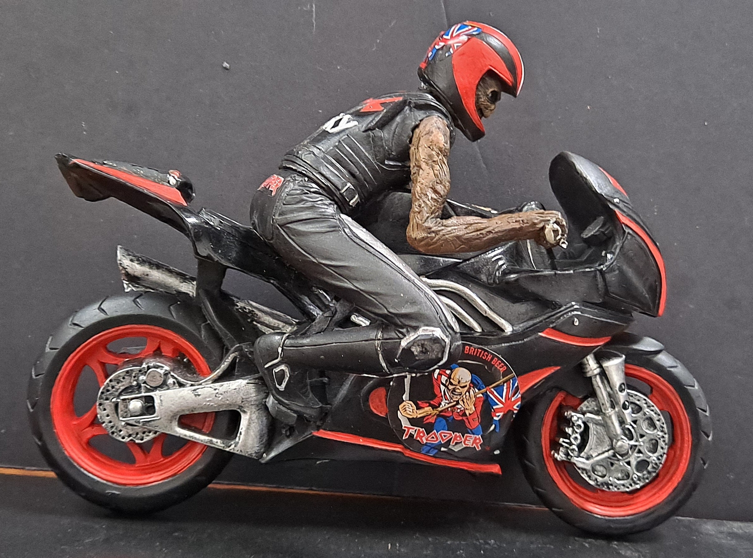 Iron Maiden Custom Made Eddie Race Figure Figurine Biker EDDIE on