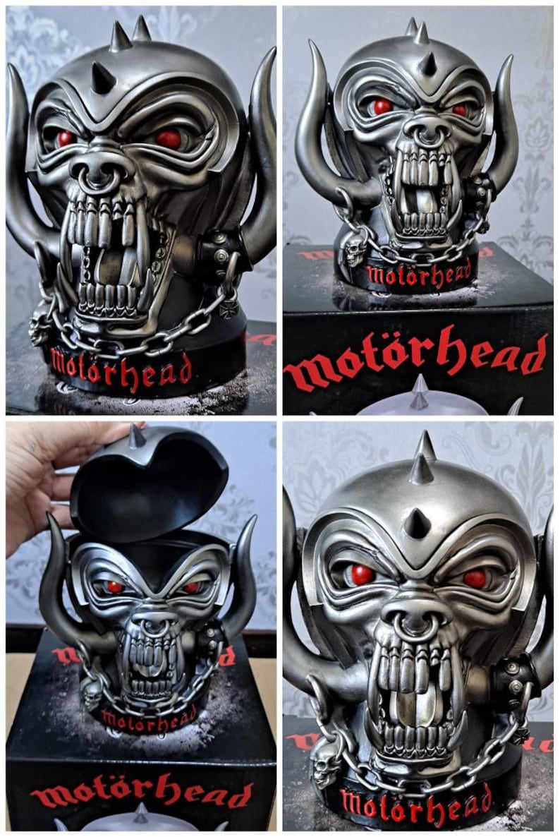 Motorhead Official Merchandise Warpig Snaggletooth Figurine, Bust. Stunning Detailed Figure. Stash Box. Display Box. Lemmy image 7