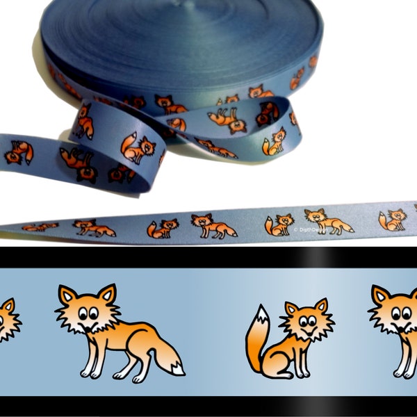 Webband Band Borte Design Fuchs by the meter