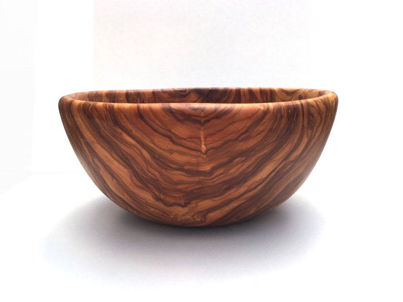 Bowl diameter selectable Ø 20/22/23/24/25/26/28/30/31/32/34 cm, salad bowl, fruit bowl, wooden bowl, bowl, handmade from olive wood image 4