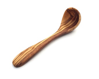 Mini Kelle Länge 17 cm, Suppenkelle, Schöpflöffel, Saunakelle, Saunalöffel, Aufgusskelle, aus Olivenholz in Handarbeit