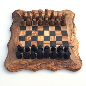 32 Stück Schach Holz Handgefertigte Geschnitzte Set Schachfiguren