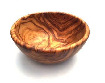 Bowl diameter selectable Ø 20/22/23/24/25/26/28/30/31/32/34 cm, salad bowl, fruit bowl, wooden bowl, bowl, handmade from olive wood