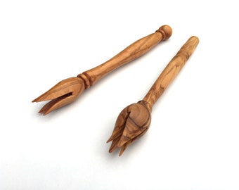 Olive pike, handcrafted from olive wood